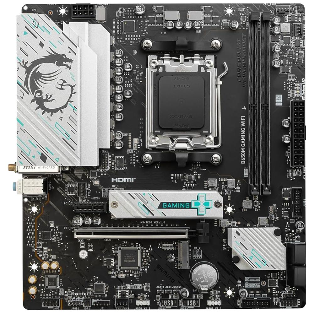 Foto 3 pulgar | Tarjeta Madre Msi B650m Gaming Wifi Lga Am5 2x Ddr5 2x M.2 Pcie 4.0 Wifi 6e Bt 5.3 Micro Atx