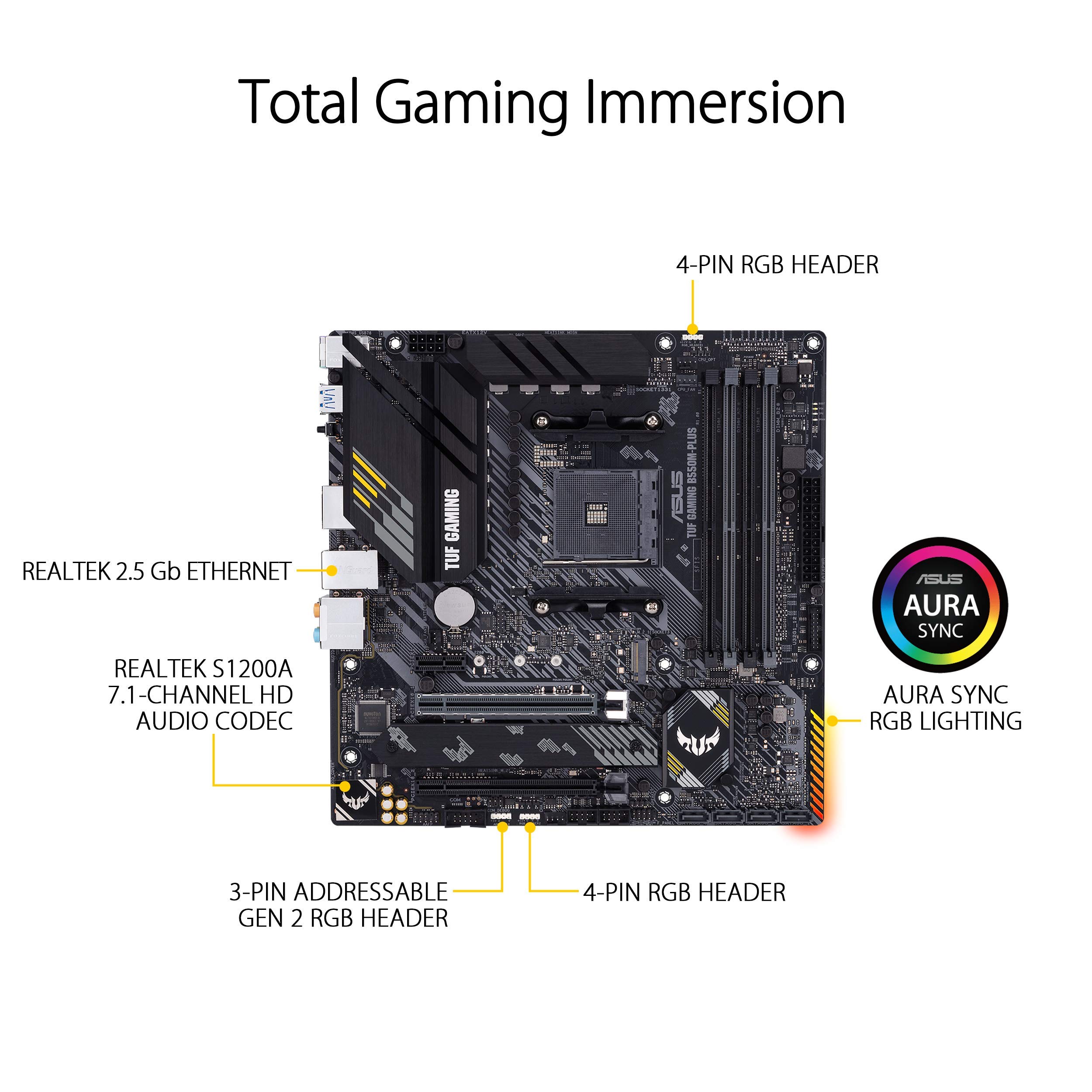 Foto 4 pulgar | Placa Madre Asus Tuf Gaming B550m-plus Amd Am4 Micro Atx - Venta Internacional