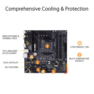Foto 5 | Placa Madre Asus Tuf Gaming B550m-plus Amd Am4 Micro Atx - Venta Internacional
