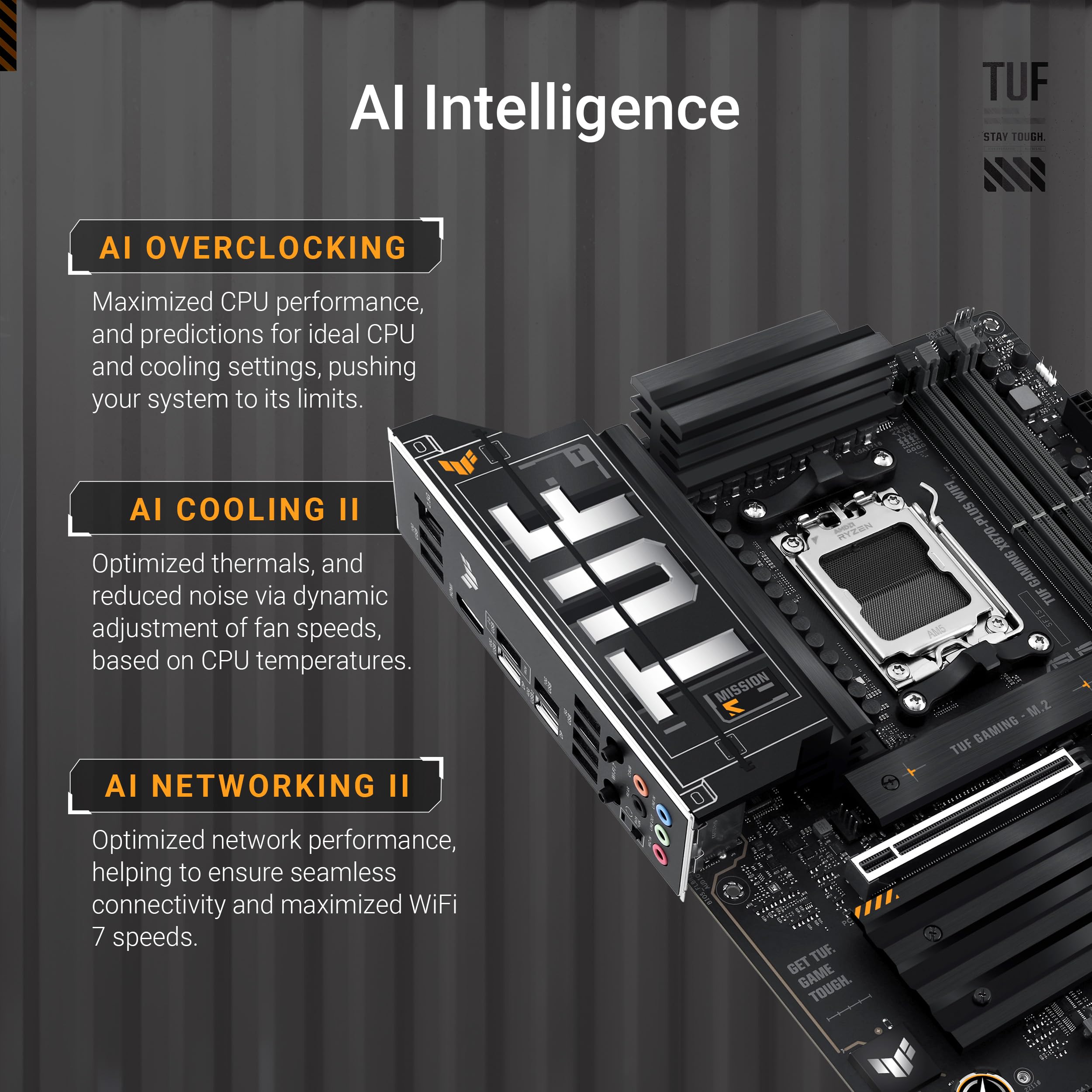 Foto 3 pulgar | Placa Madre Asus Tuf Gaming X870-plus Wifi Amd Am5 X870 Atx - Venta Internacional.