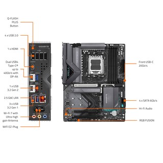 Foto 5 | Placa Madre Gigabyte X870 Eagle Wifi7 Am5 Lga 1718 Atx Ddr5 - Venta Internacional.