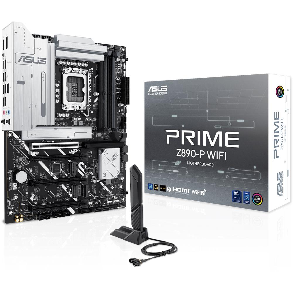 Foto 1 | Tarjeta Madre Asus Prime Z890-p Wifi Lga1851 4x Ddr5 4x M.2 Pcie 5.0 Usb-c Wifi7 Bt 5.4 Atx