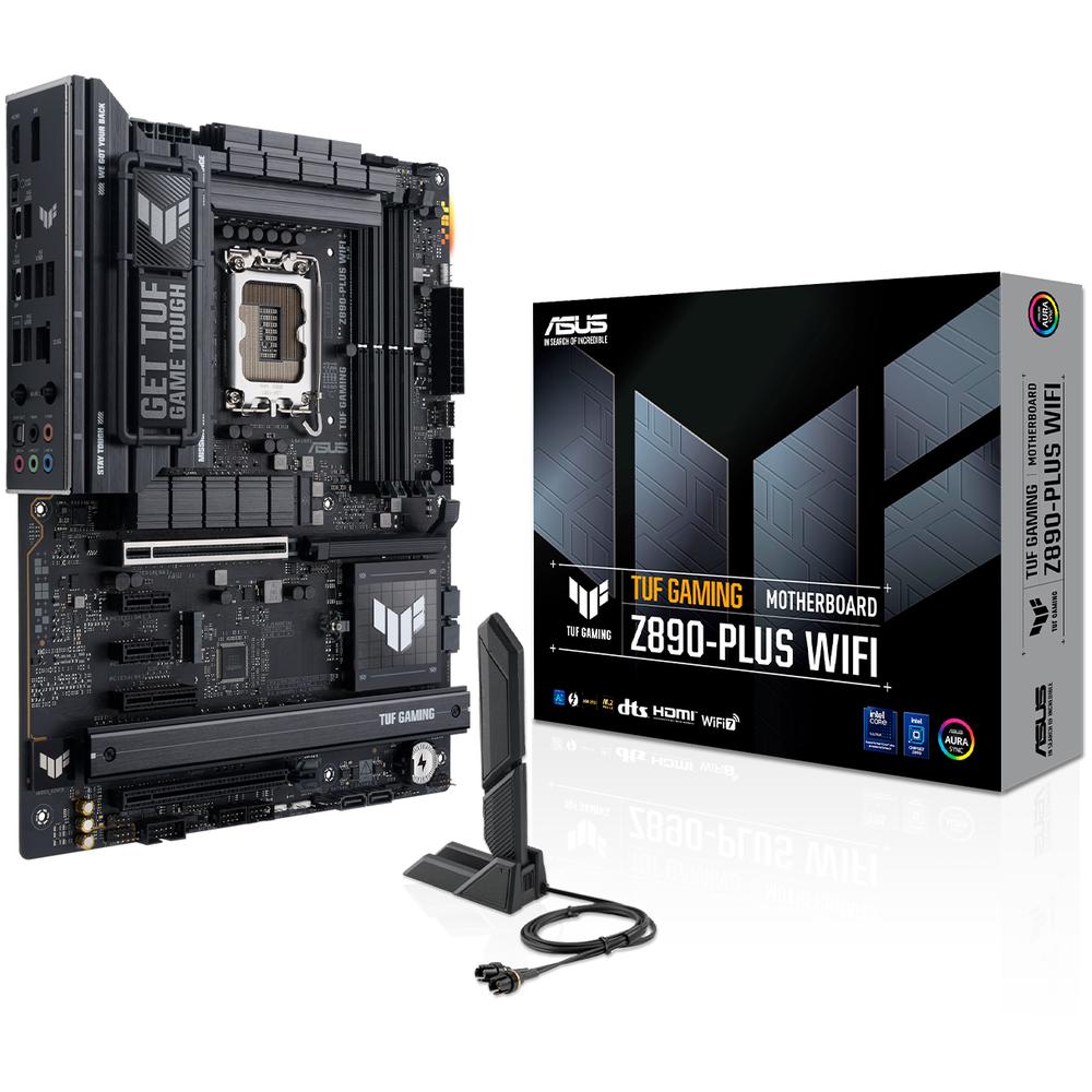 Foto 1 | Tarjeta Madre Asus Tuf Gaming Z890-plus Wifi Lga1851 4x Ddr5 4x M.2 Pcie 5.0 Usb-c Wifi7 Bt 5.4 Atx