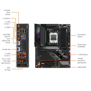 Foto 5 | Placa Madre Gigabyte X870e Aorus Elite Wifi7 Am5 Lga 1718 Atx - Venta Internacional