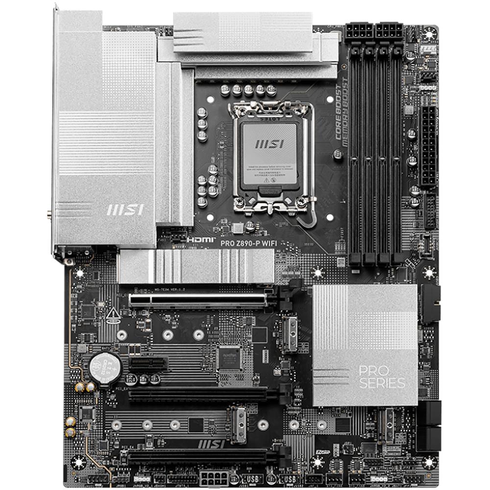 Foto 3 pulgar | Tarjeta Madre Msi Pro Z890-p Wifi Lga1851 4x Ddr5 4x M.2 Pcie 5.0 Usb-c Wifi 7 Bt 5.4 Atx