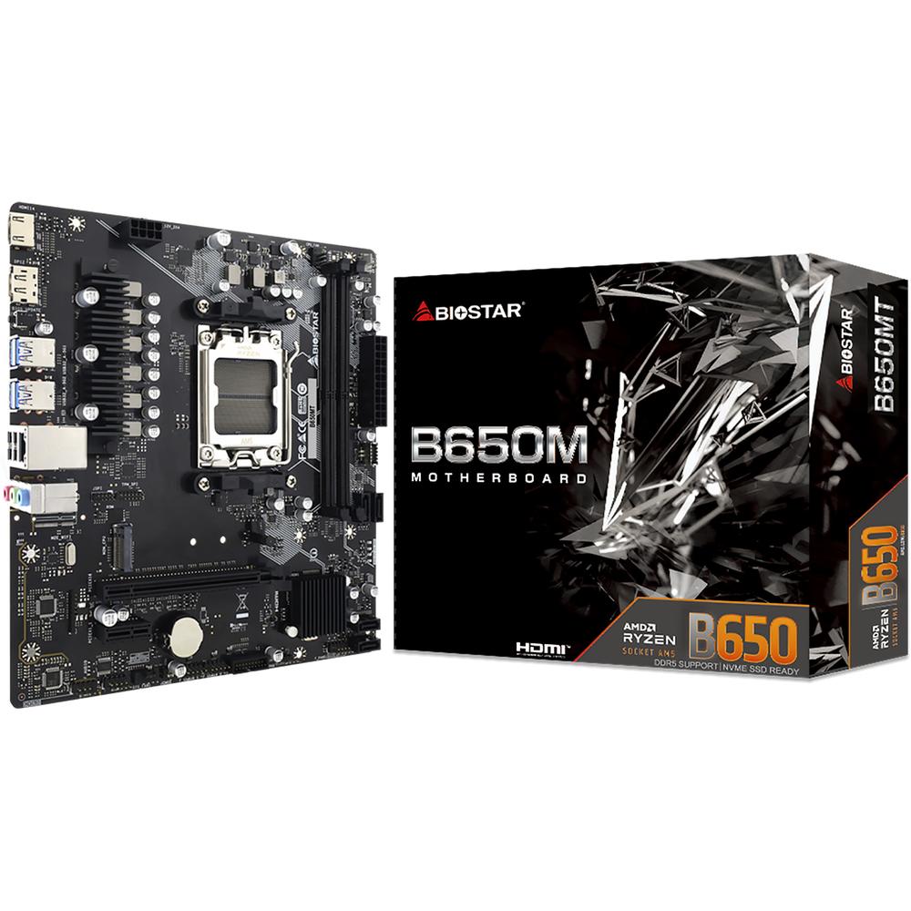 Foto 2 pulgar | Tarjeta Madre Biostar B650mt Am5 2x Ddr5 1x M.2 Pcie 4.0 Usb-c Micro Atx