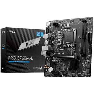 Foto 1 | Tarjeta Madre Msi Pro B760m-e Lga 1700 2x Ddr5 M.2 Pcie 4.0 Micro Atx