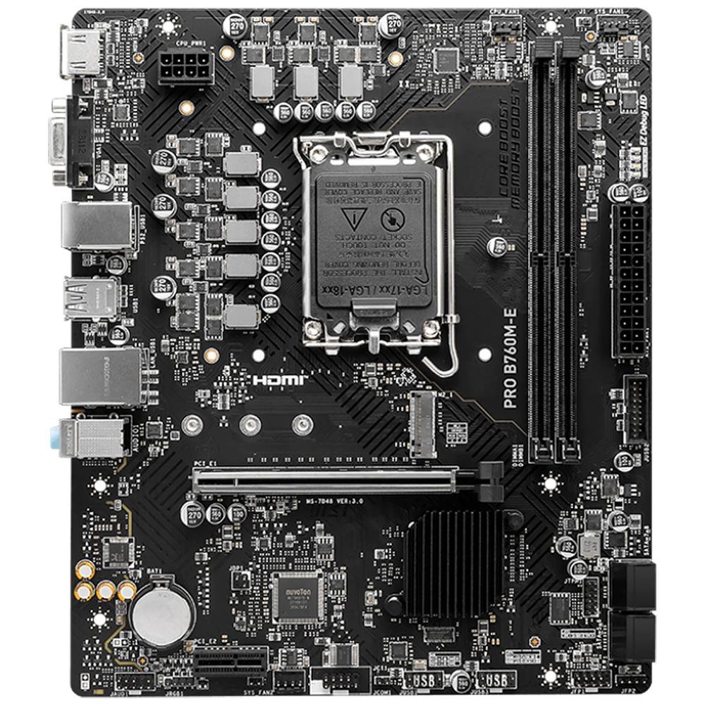 Foto 3 pulgar | Tarjeta Madre Msi Pro B760m-e Lga 1700 2x Ddr5 M.2 Pcie 4.0 Micro Atx