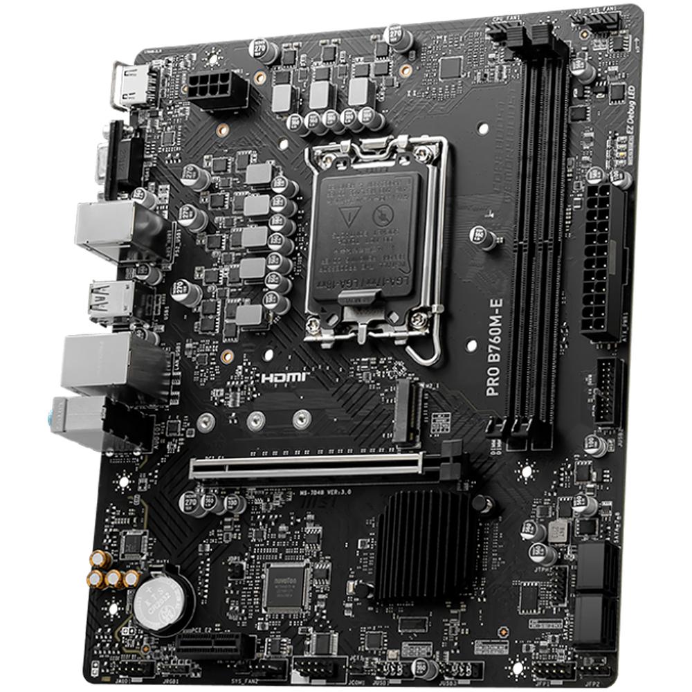 Foto 5 pulgar | Tarjeta Madre Msi Pro B760m-e Lga 1700 2x Ddr5 M.2 Pcie 4.0 Micro Atx