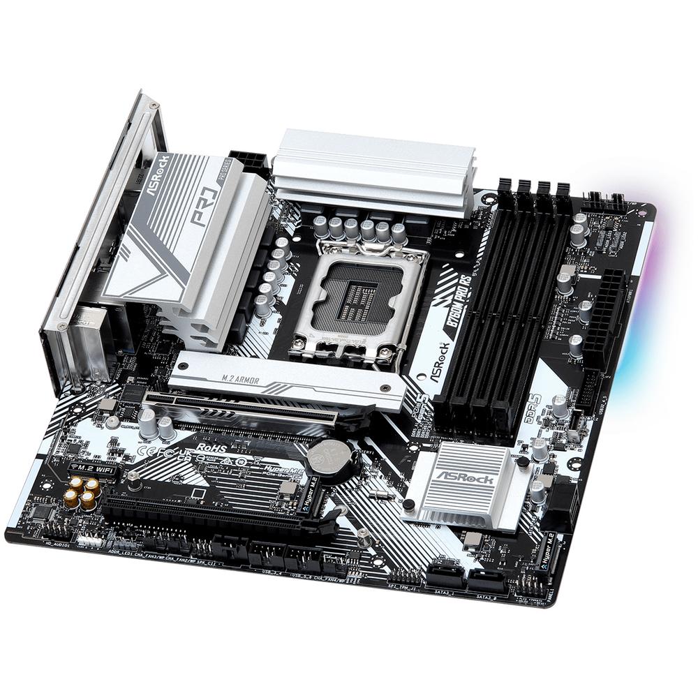 Foto 4 pulgar | Tarjeta Madre Asrock B760m Pro Rs Lga1700 4x Ddr5 M.2 Pcie 5.0 Usb-c Micro Atx