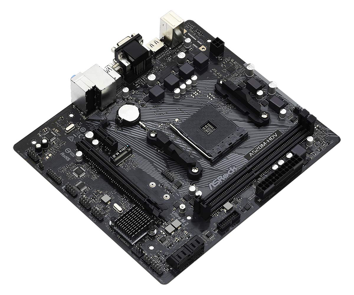 Foto 4 pulgar | Placa Base Asrock A520m-hdv Para Amd Ryzen Con Memoria De 32 Gb - Venta Internacional.