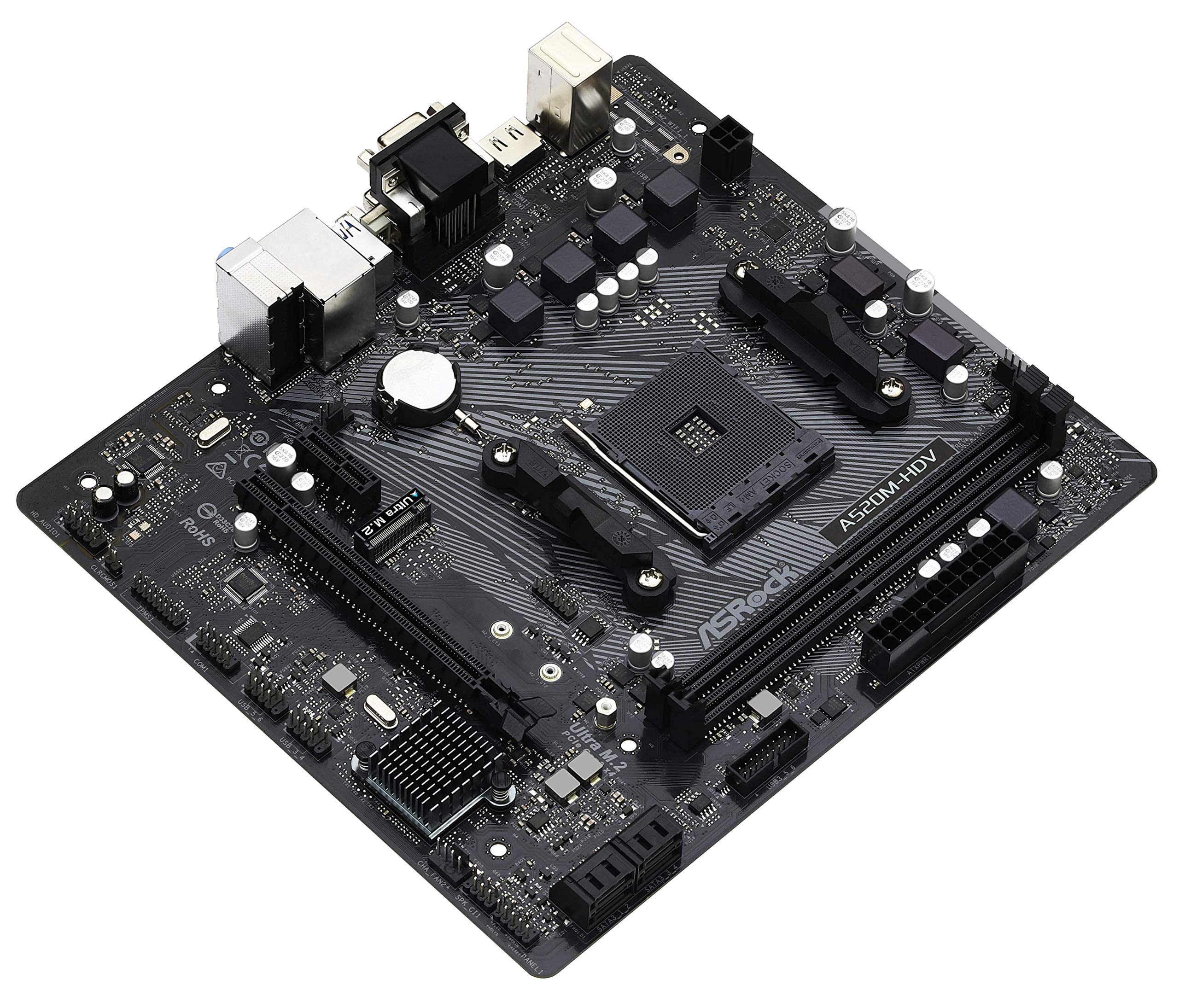 Foto 7 pulgar | Placa Base Asrock A520m-hdv Para Amd Ryzen Con Memoria De 32 Gb - Venta Internacional.