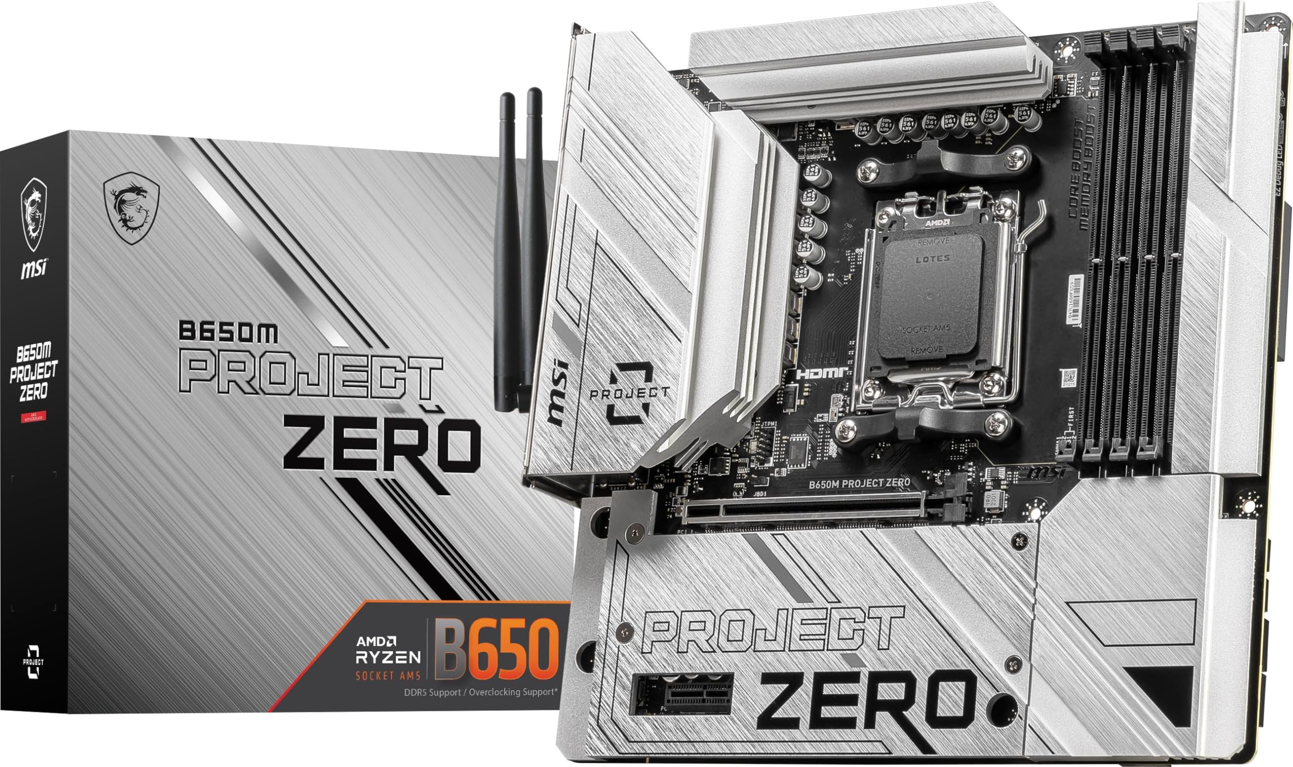 Foto 2 pulgar | Placa Madre MSI B650m Project Zero Gaming con Amd Ryzen - Venta Internacional