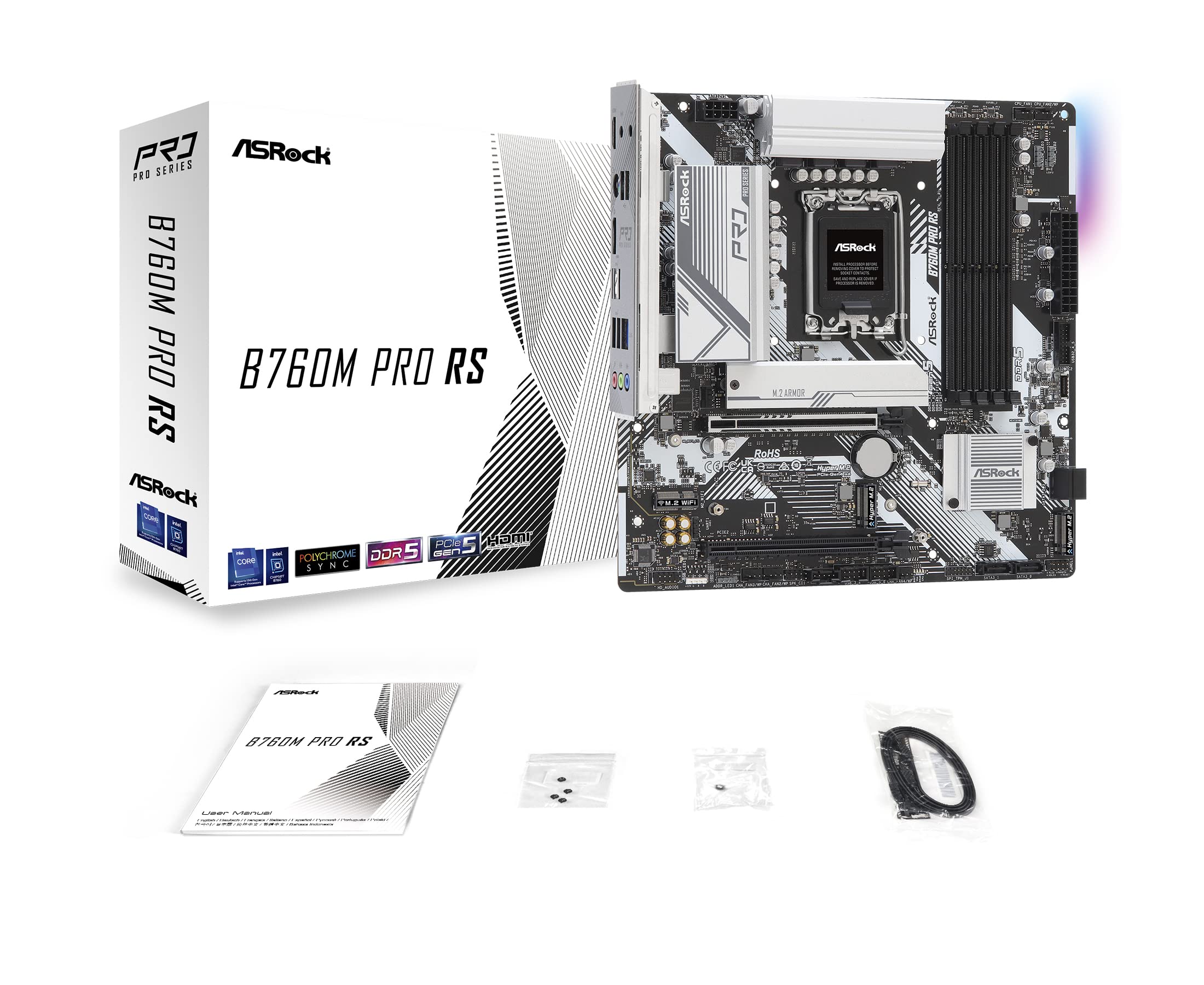 Foto 4 | Placa Madre Asrock B760m Pro Rs Ddr5 192 Gb Lga1700 - Venta Internacional.