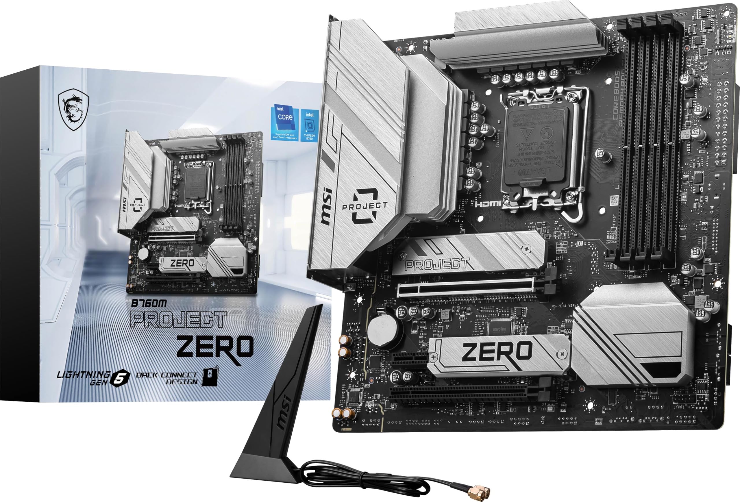 Foto 1 | Placa Madre Msi B760m Project Zero Gaming Lga 1700 Ddr5 - Venta Internacional