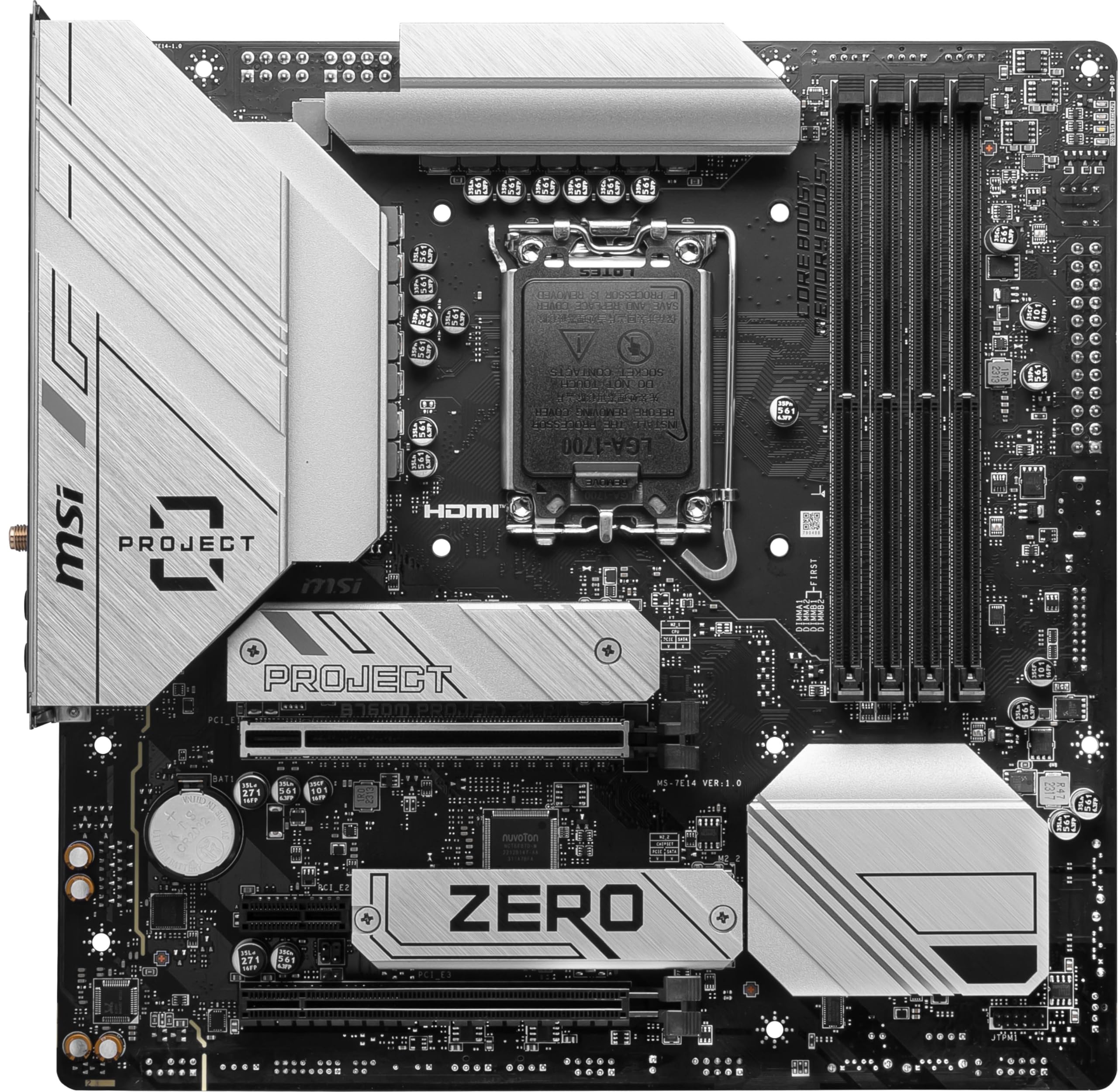 Foto 3 pulgar | Placa Madre Msi B760m Project Zero Gaming Lga 1700 Ddr5 - Venta Internacional
