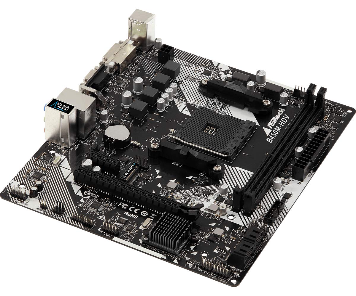 Foto 4 pulgar | Placa Madre Asrock B450m-hdv R4.0 Am4 Amd Promontory B450 - Venta Internacional.