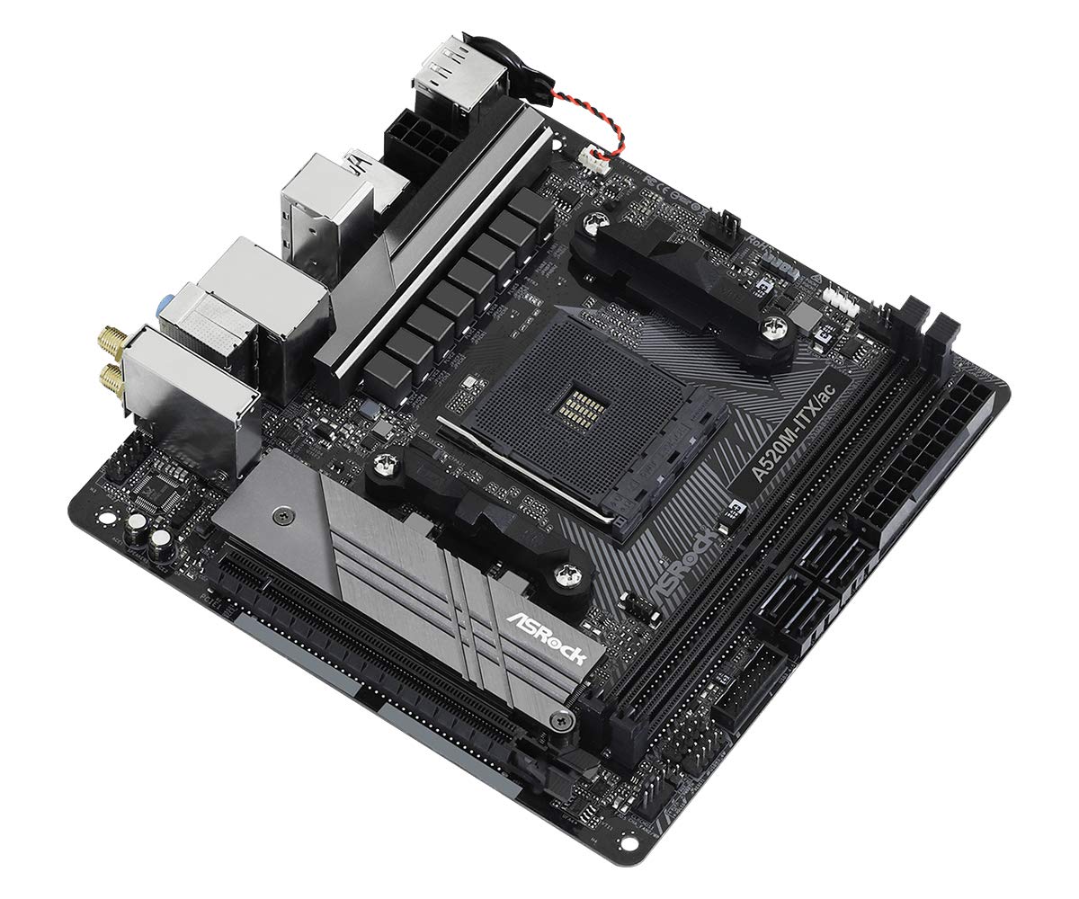 Foto 4 pulgar | Placa Madre Asrock A520m-itx/ac Mini Itx Para Amd Ryzen - Venta Internacional.