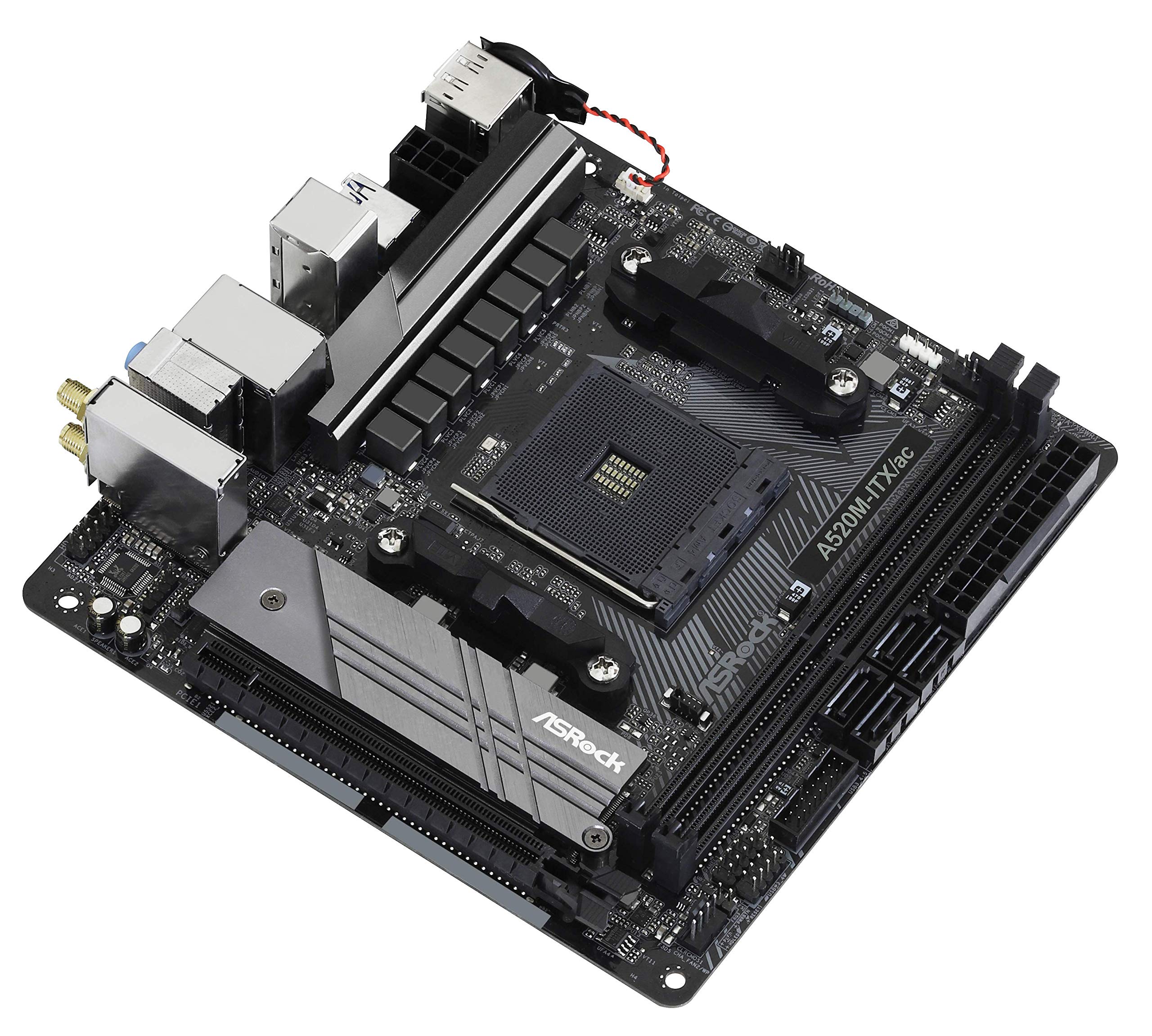 Foto 8 pulgar | Placa Madre Asrock A520m-itx/ac Mini Itx Para Amd Ryzen - Venta Internacional.