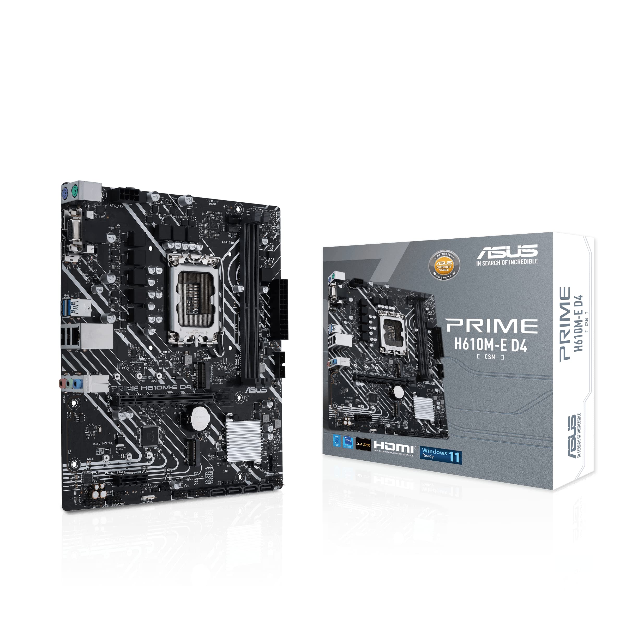 Foto 1 | Placa Madre Asus Prime H610M-E MATX LGA1700 con PCIE 4.0 DDR4 - Venta Internacional