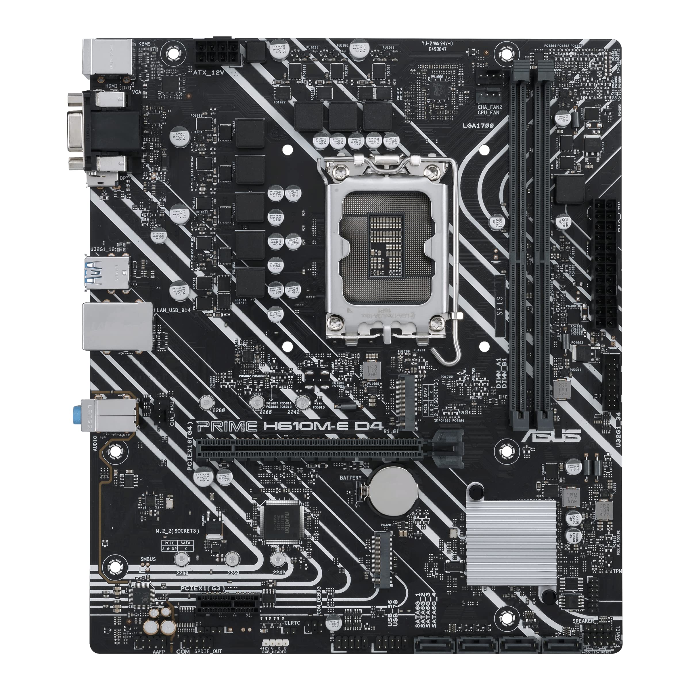 Foto 3 pulgar | Placa Madre Asus Prime H610M-E MATX LGA1700 con PCIE 4.0 DDR4 - Venta Internacional