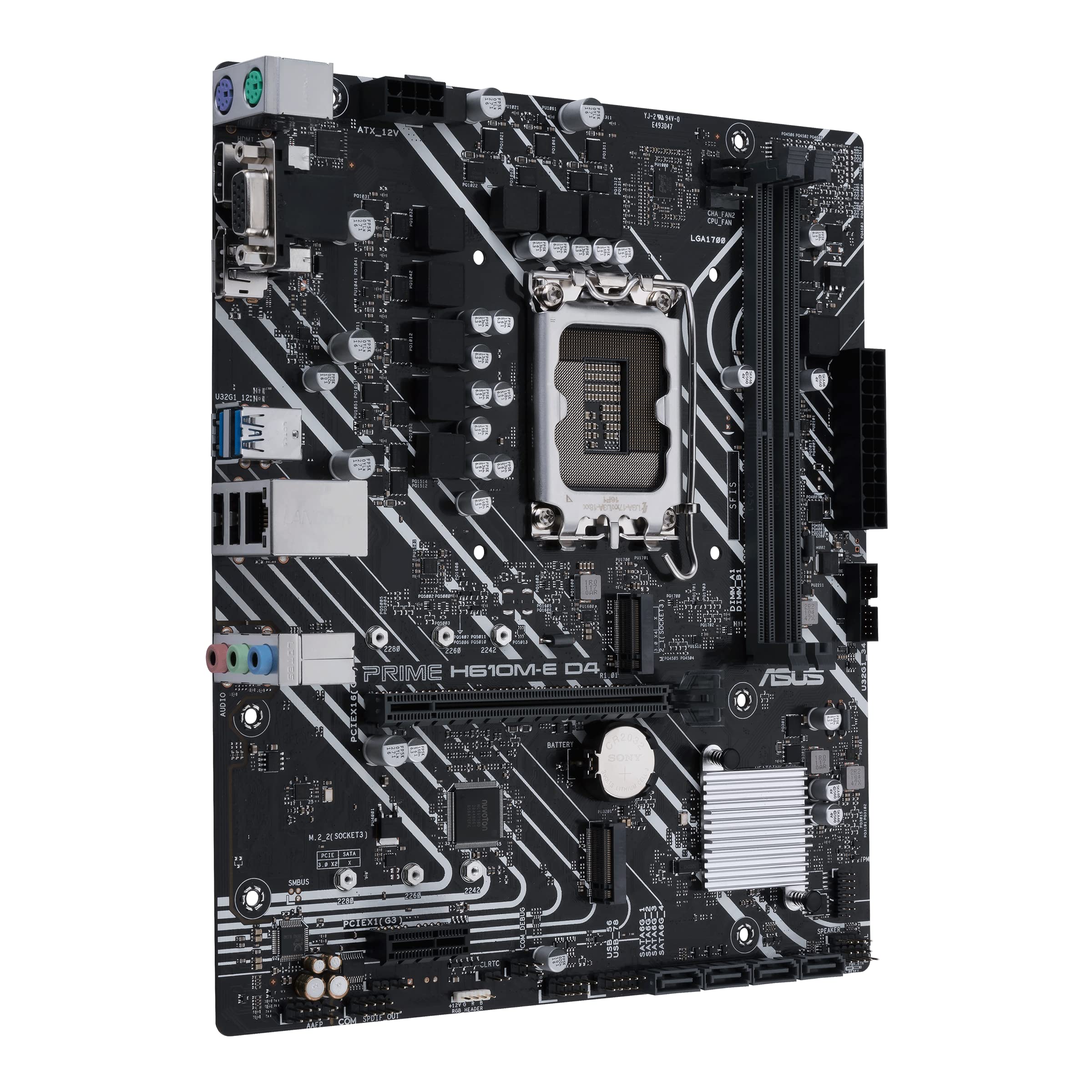 Foto 4 pulgar | Placa Madre Asus Prime H610M-E MATX LGA1700 con PCIE 4.0 DDR4 - Venta Internacional