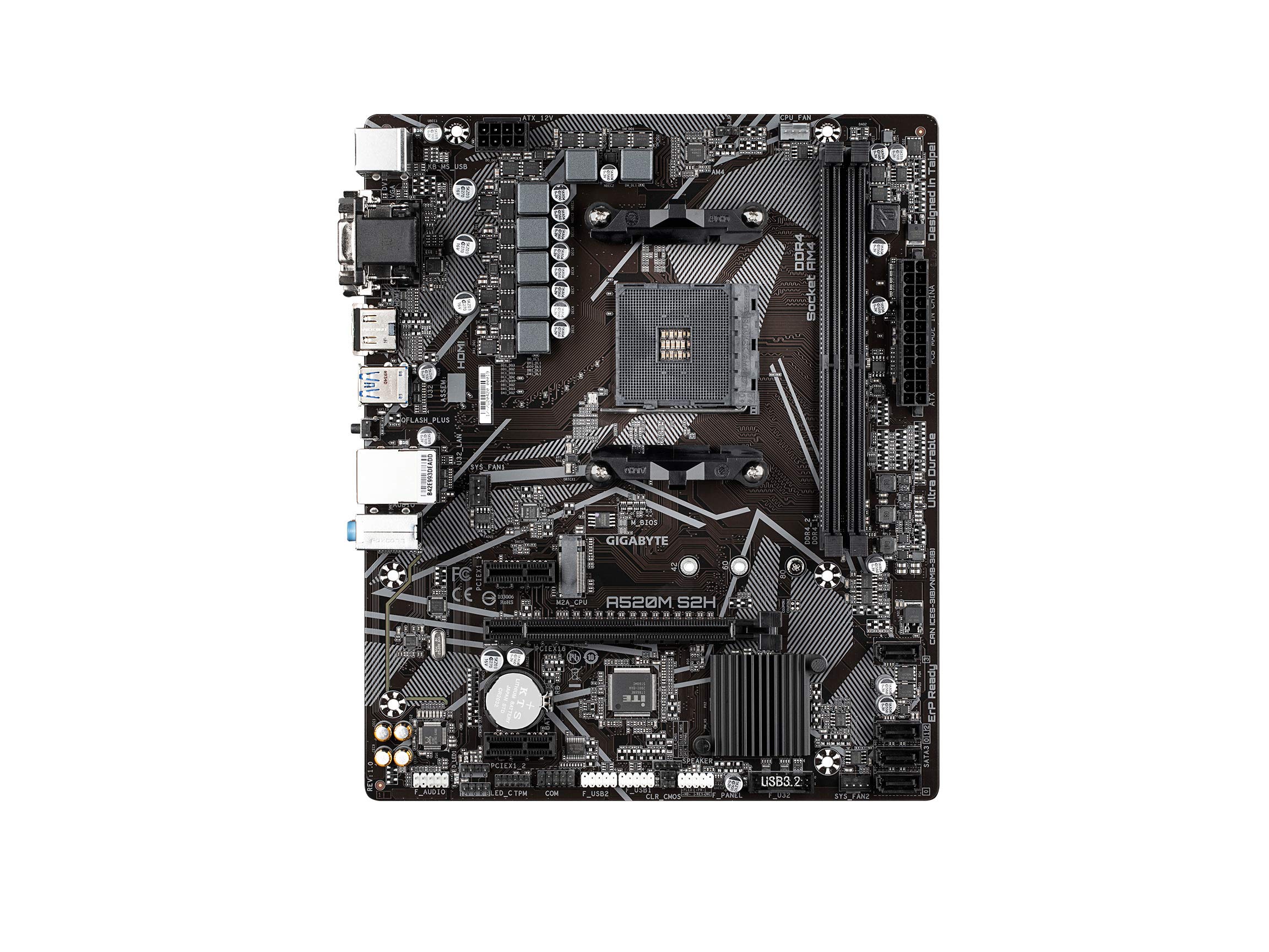 Foto 3 pulgar | Placa Madre Gigabyte A520m S2h Amd Ryzen Am4 Microatx - Venta Internacional.