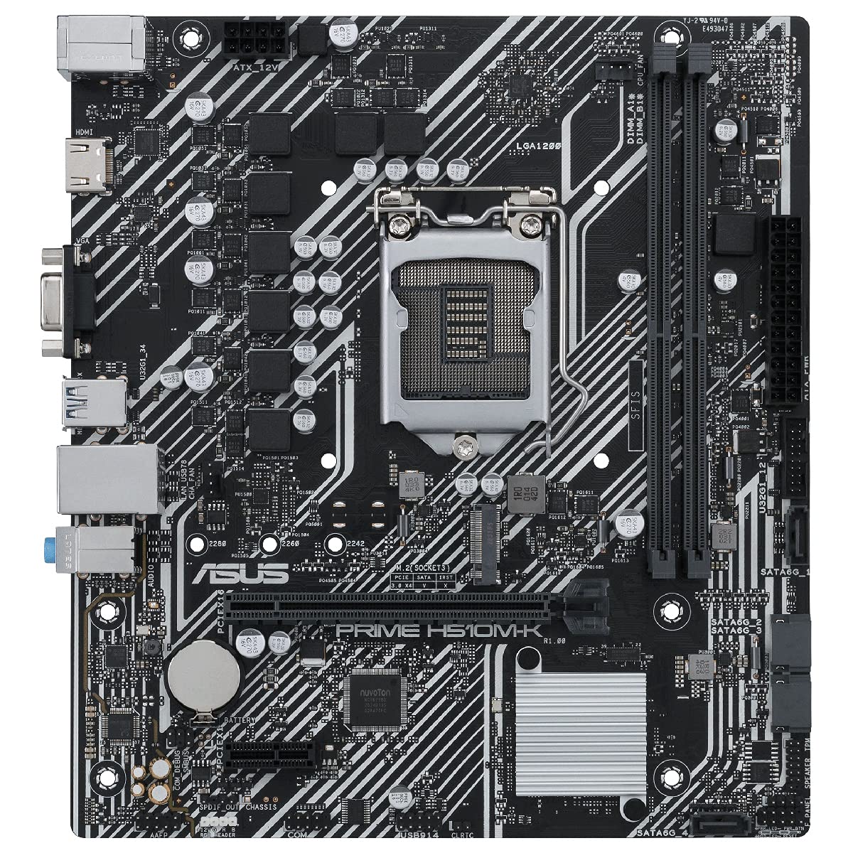 Foto 2 | Placa Madre Asus Micro-atx Intel H510 Lga 1200 Con Pcie 4.0 - Venta Internacional.