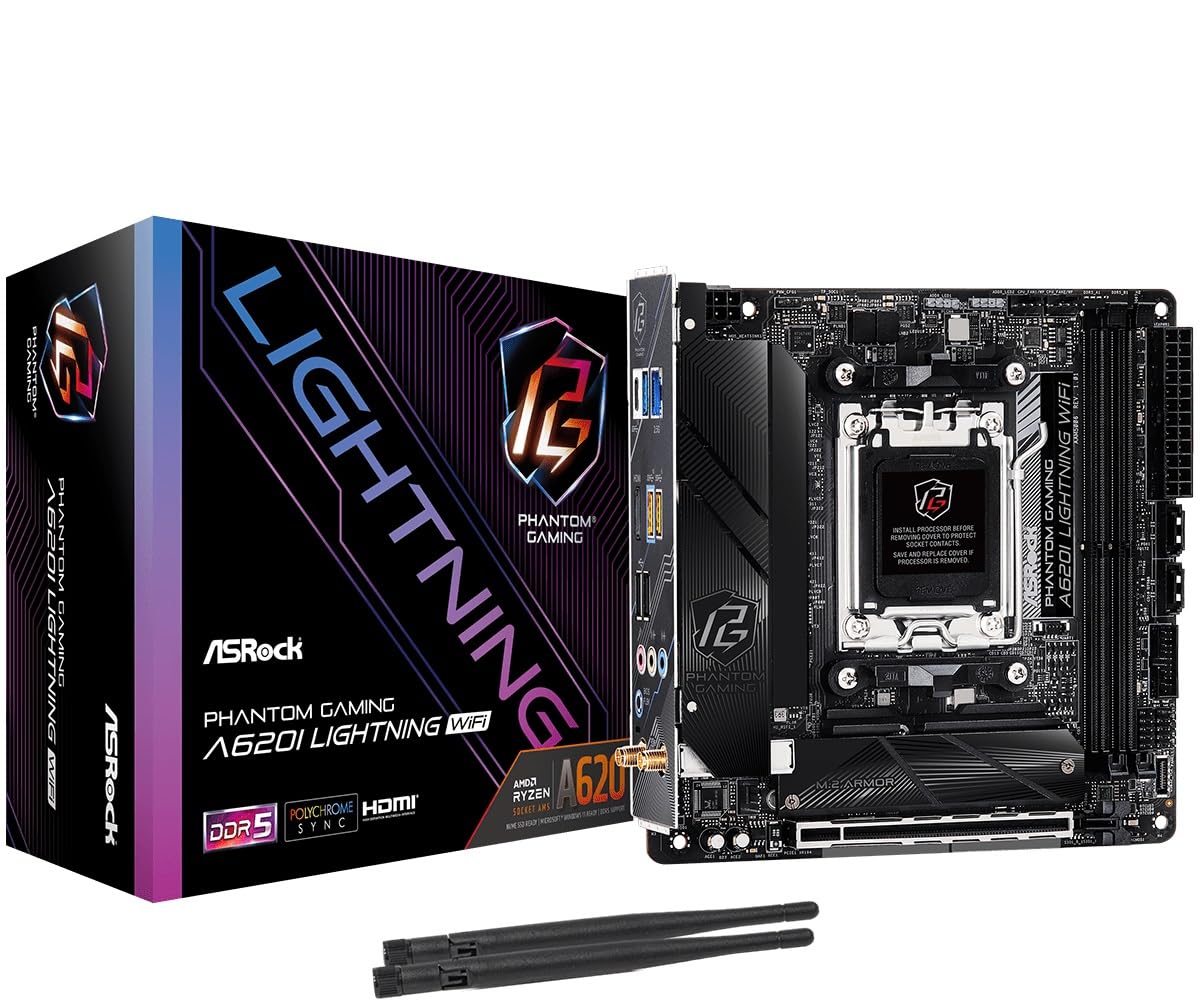 Placa Madre Asrock A620i Lightning Wifi 6e Amd Ryzen Am5 - Venta Internacional.