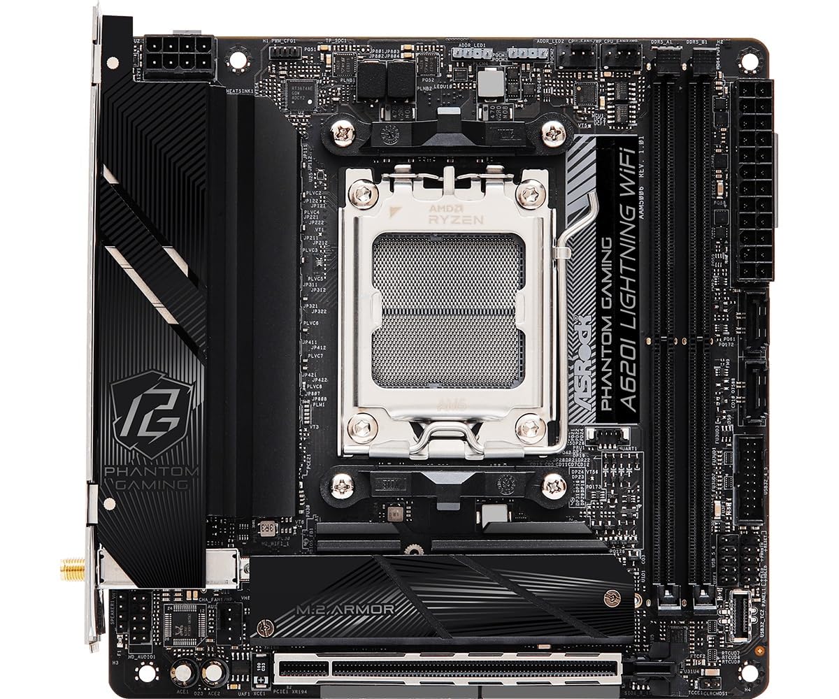 Foto 4 pulgar | Placa Madre Asrock A620i Lightning Wifi 6e Amd Ryzen Am5 - Venta Internacional.