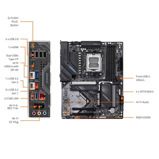 Foto 5 | Placa Madre Gigabyte X870 Gaming Wifi6 Amd Am5 Lga 1718 Atx - Venta Internacional.