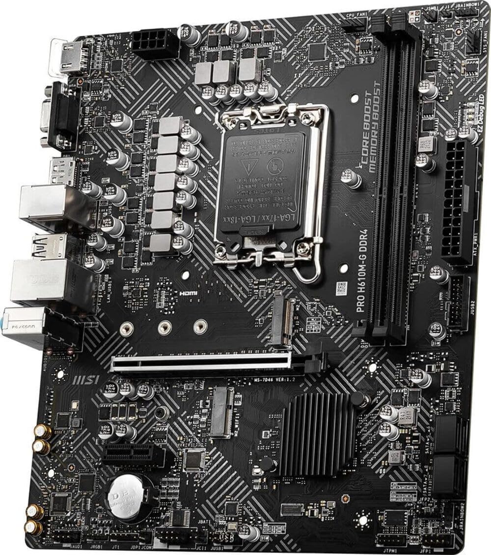 Foto 4 pulgar | Placa Madre MSI Pro H610m-g Ddr4 para Intel De 12.ª, 13.ª y 14.ª Generación - Venta Internacional