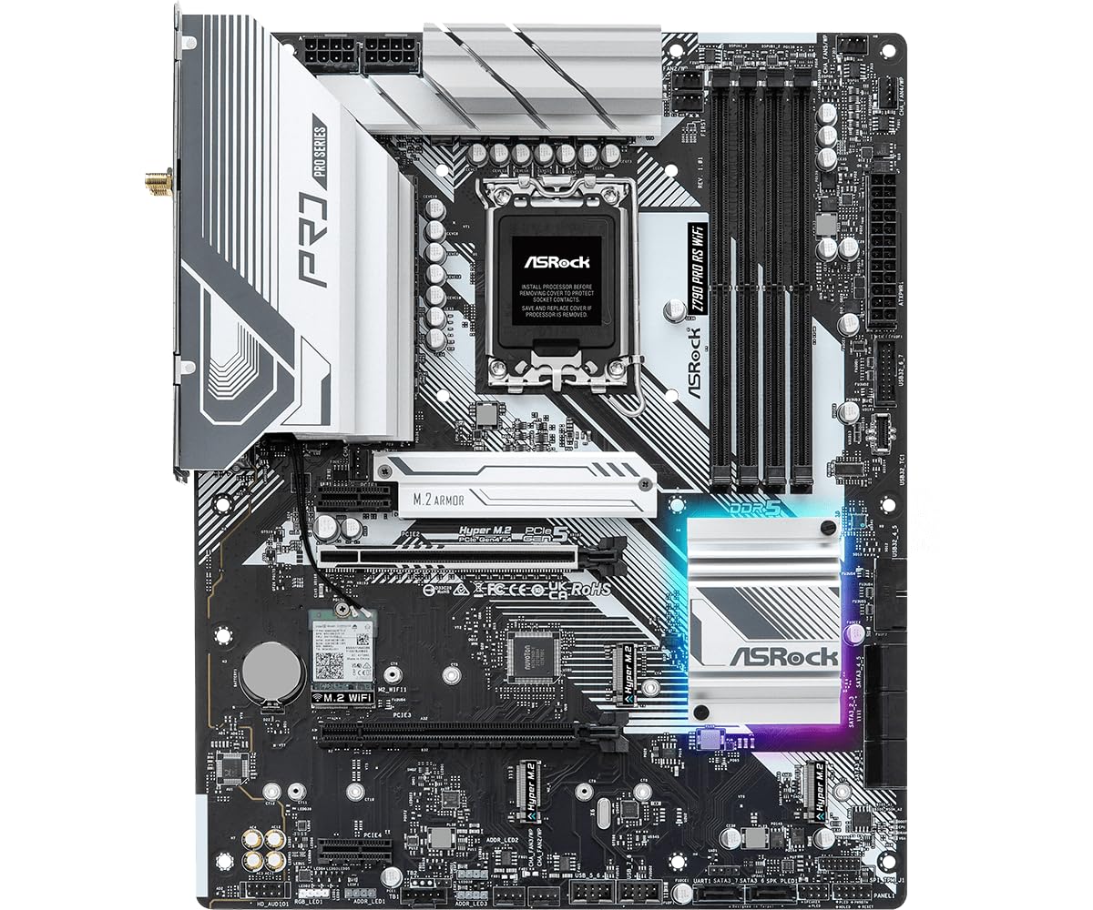 Foto 3 pulgar | Placa Madre Asrock Z790 Pro Rs Wifi Intel Lga1700 Ddr5 - Venta Internacional.