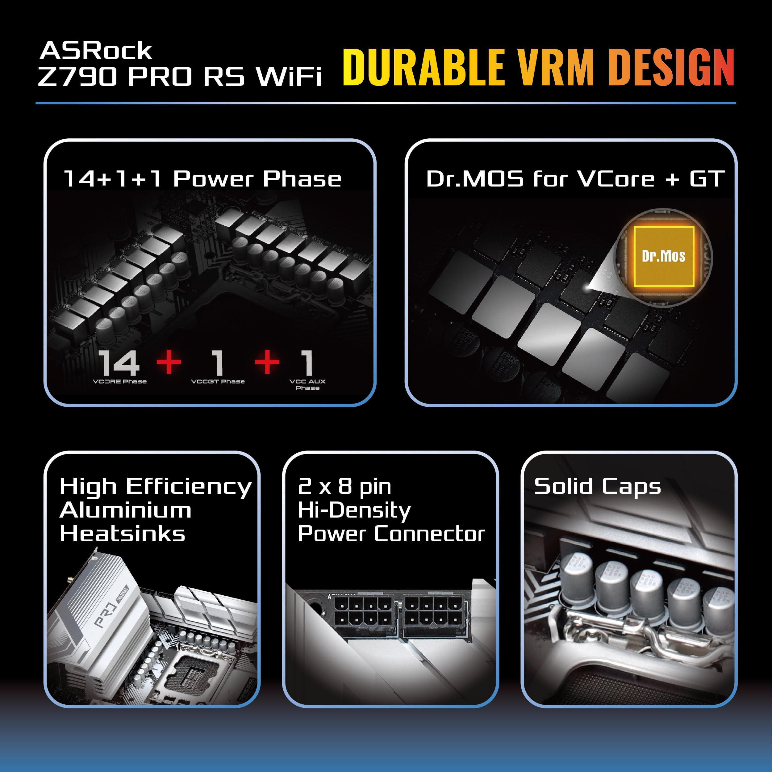 Foto 7 pulgar | Placa Madre Asrock Z790 Pro Rs Wifi Intel Lga1700 Ddr5 - Venta Internacional.