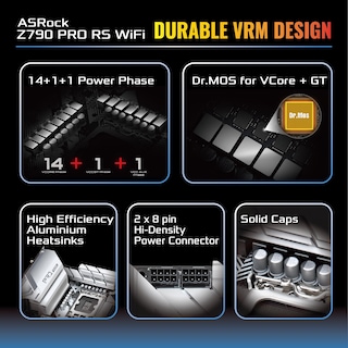 Foto 6 | Placa Madre Asrock Z790 Pro Rs Wifi Intel Lga1700 Ddr5 - Venta Internacional.
