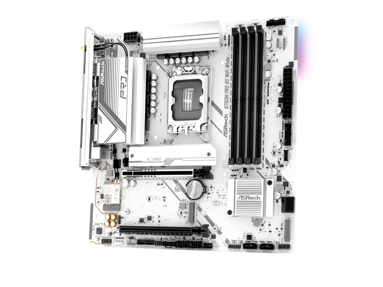 Foto 4 pulgar | Placa Base Asrock B760m Pro Rs Wifi Blanca Ddr5 256gb Lga1700 - Venta Internacional.