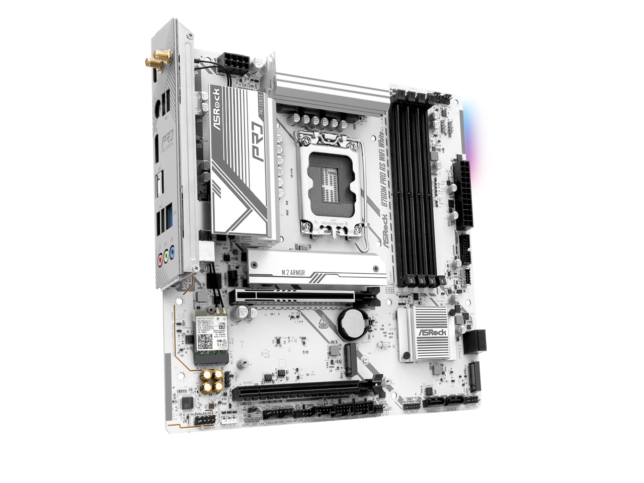 Foto 6 pulgar | Placa Base Asrock B760m Pro Rs Wifi Blanca Ddr5 256gb Lga1700 - Venta Internacional.