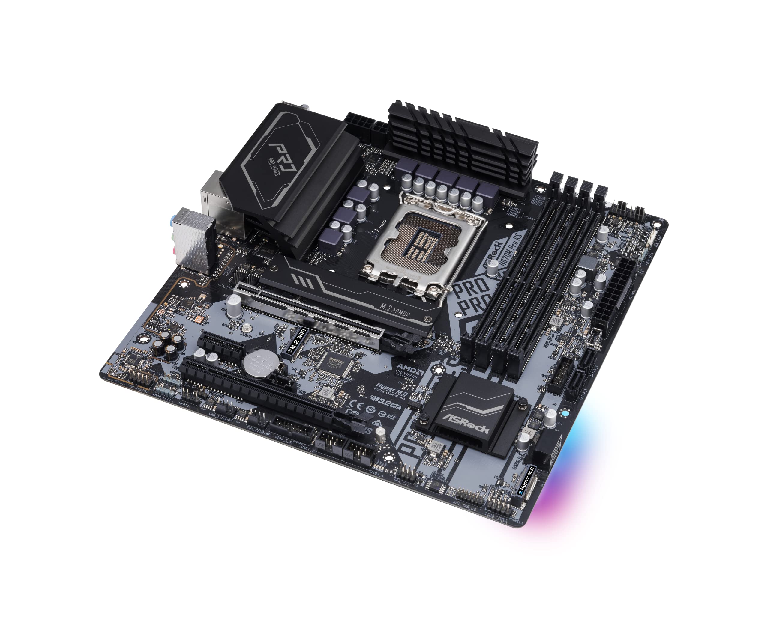 Foto 8 pulgar | Placa Madre Asrock H670m Pro Rs Lga1700/ Intel H670/ Ddr4 - Venta Internacional.