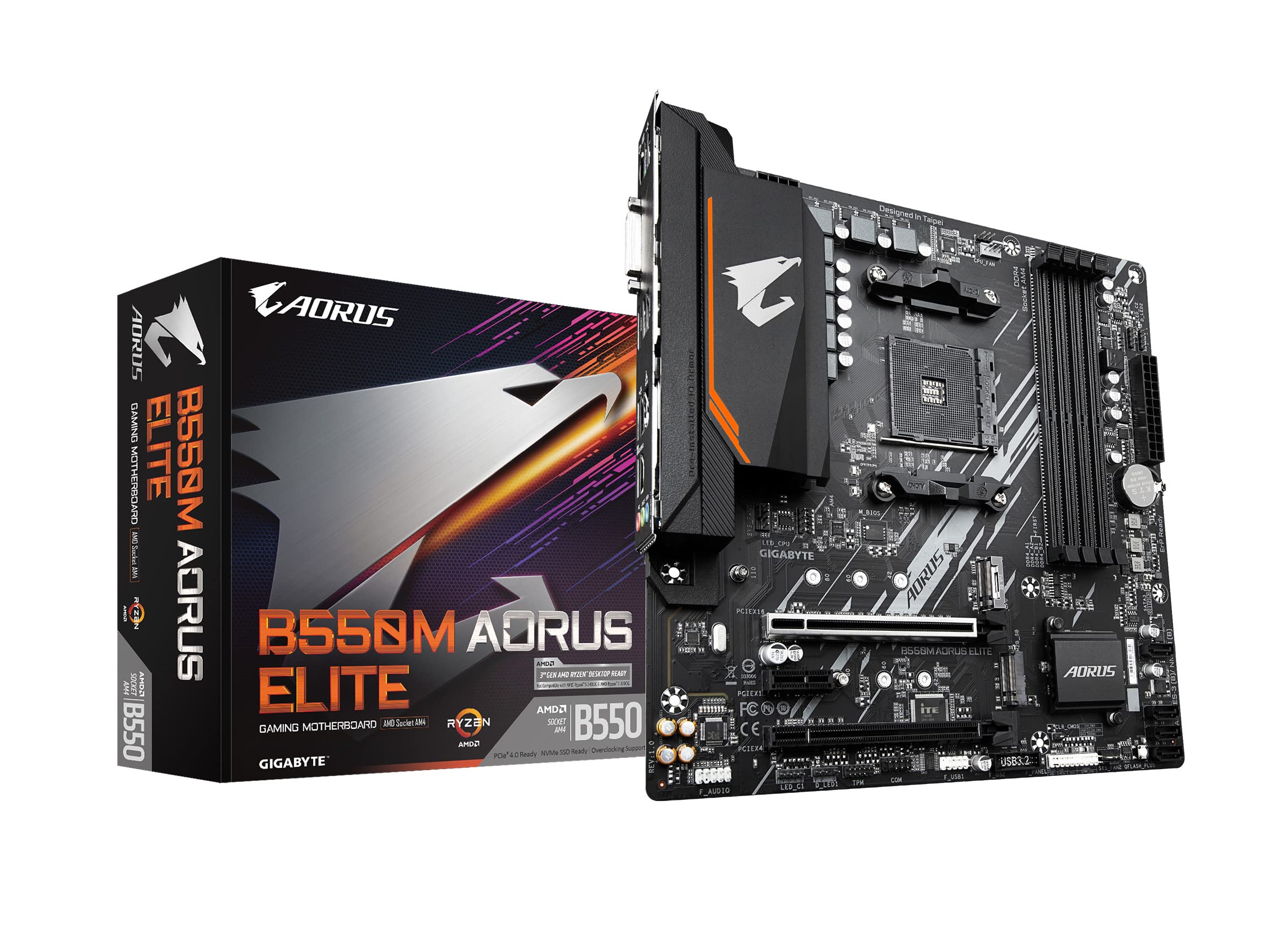 Foto 2 pulgar | Placa Madre Gigabyte B550m Aorus Elite Am4 Ddr4 Pcie 4.0 - Venta Internacional.