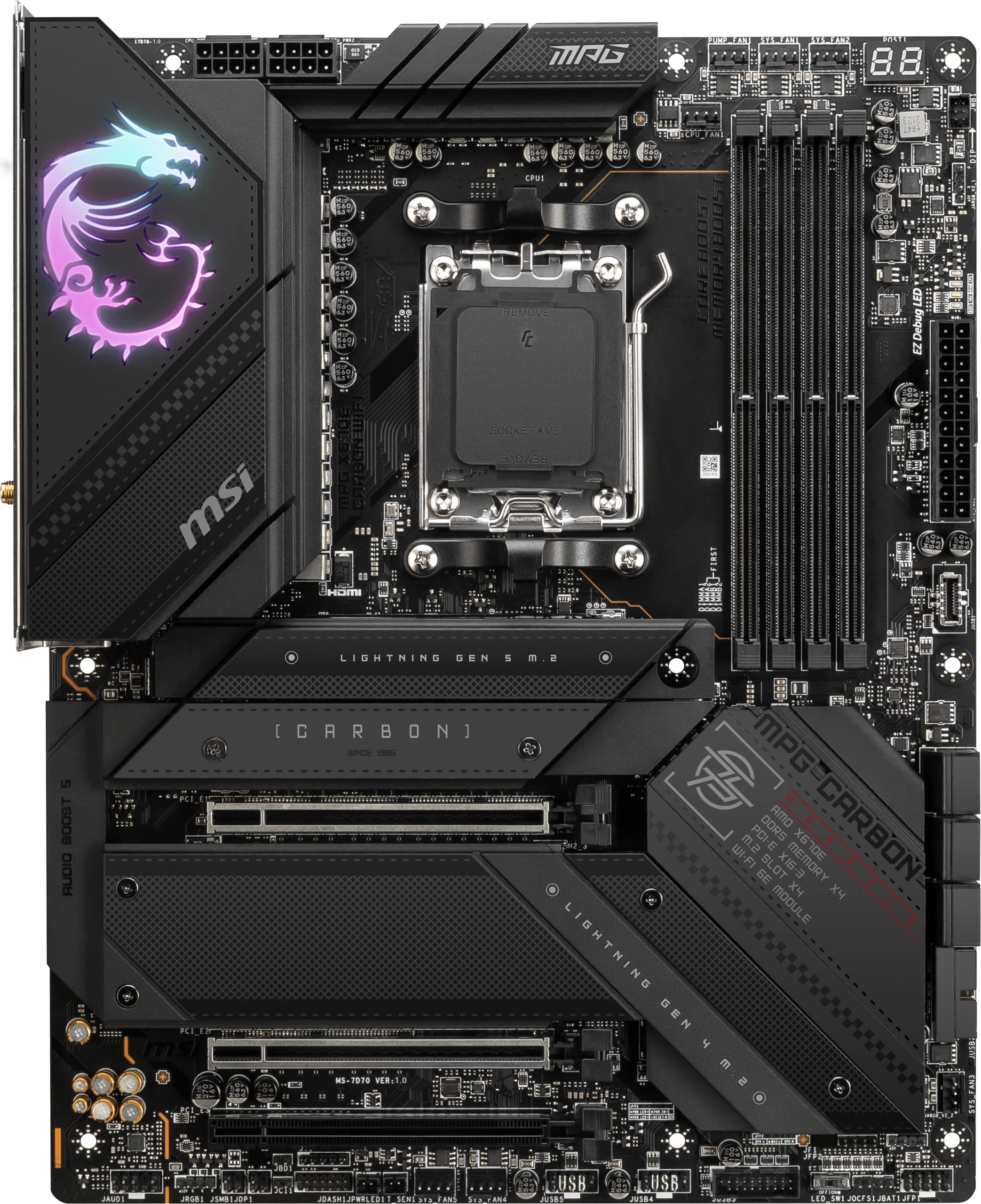 Foto 3 pulgar | Placa Madre Msi Mpg X670e Carbon Wifi Gaming Atx - Venta Internacional.