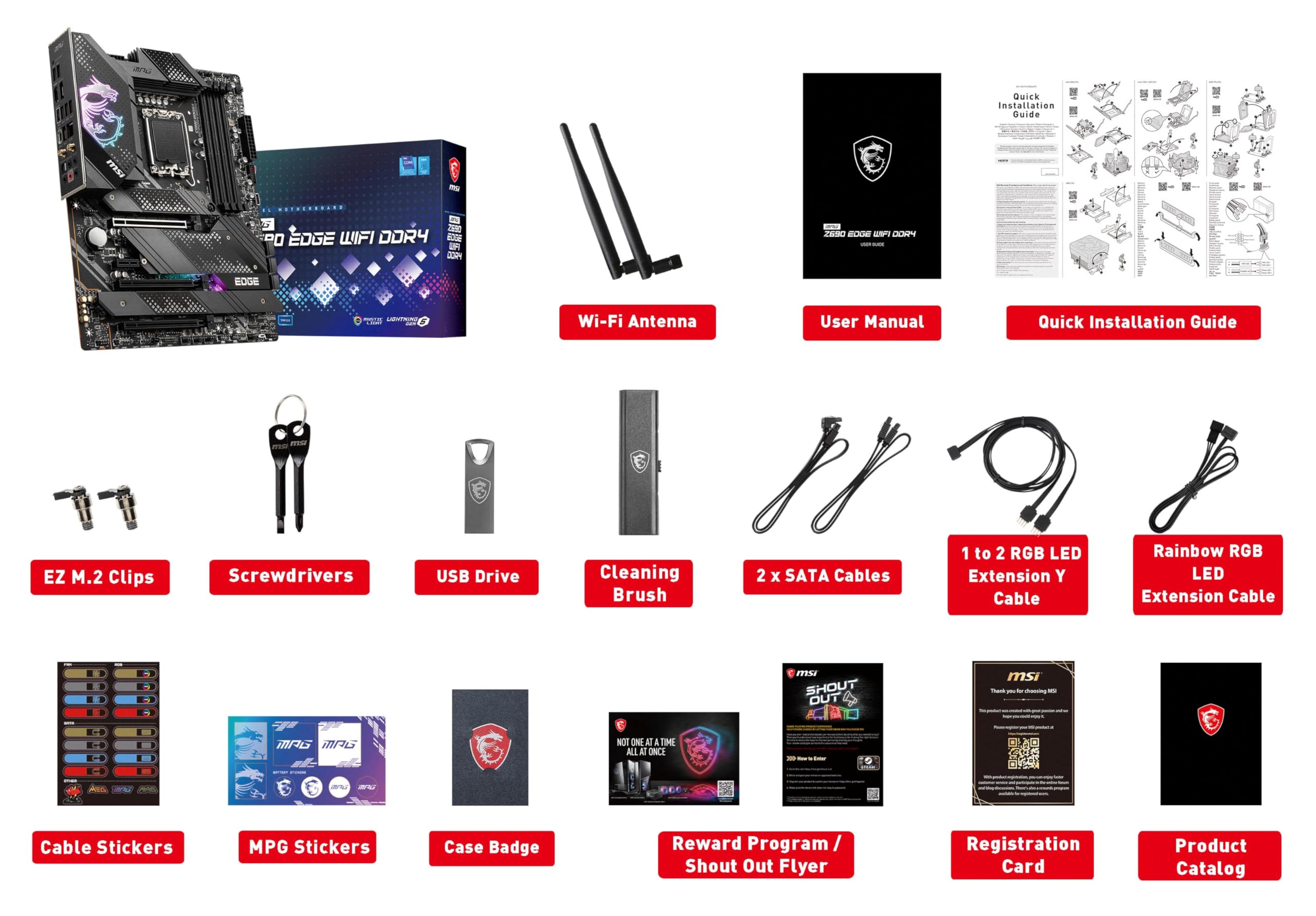 Foto 7 pulgar | Placa Madre Msi Mpg Z690 Edge Wifi Ddr4 Gaming Atx - Venta Internacional.