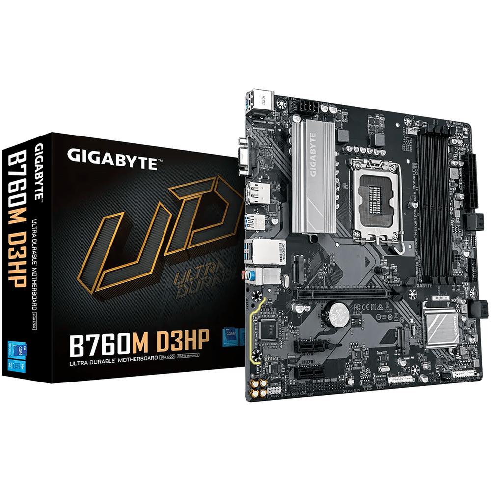 Foto 1 | Tarjeta Madre Gigabyte B760m D3hp Lga 1700 4x Ddr5 2x M.2 Pcie 4.0 Usb-c Micro Atx
