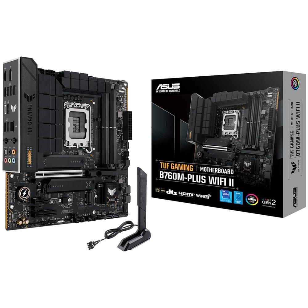 Foto 2 pulgar | Tarjeta Madre Asus Tuf Gaming B760m-plus Wifi Ii Lga1700 4x Ddr5 3x M.2 Pcie 5.0 Usb-c Wifi 6e Bt 5.3 Micro Atx