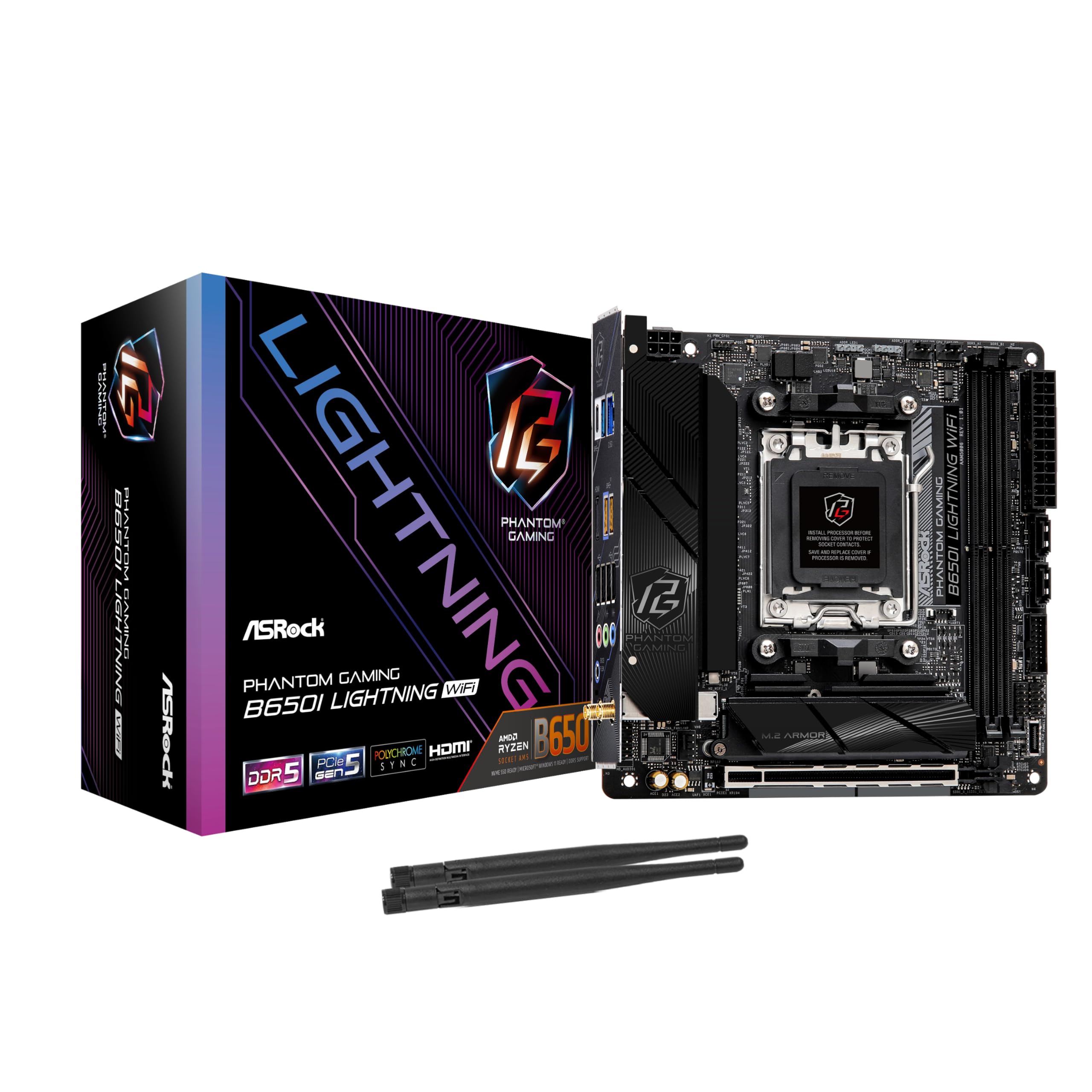 Placa Madre Asrock B650i Lightning Wifi 6e Amd Ryzen B650 - Venta Internacional.