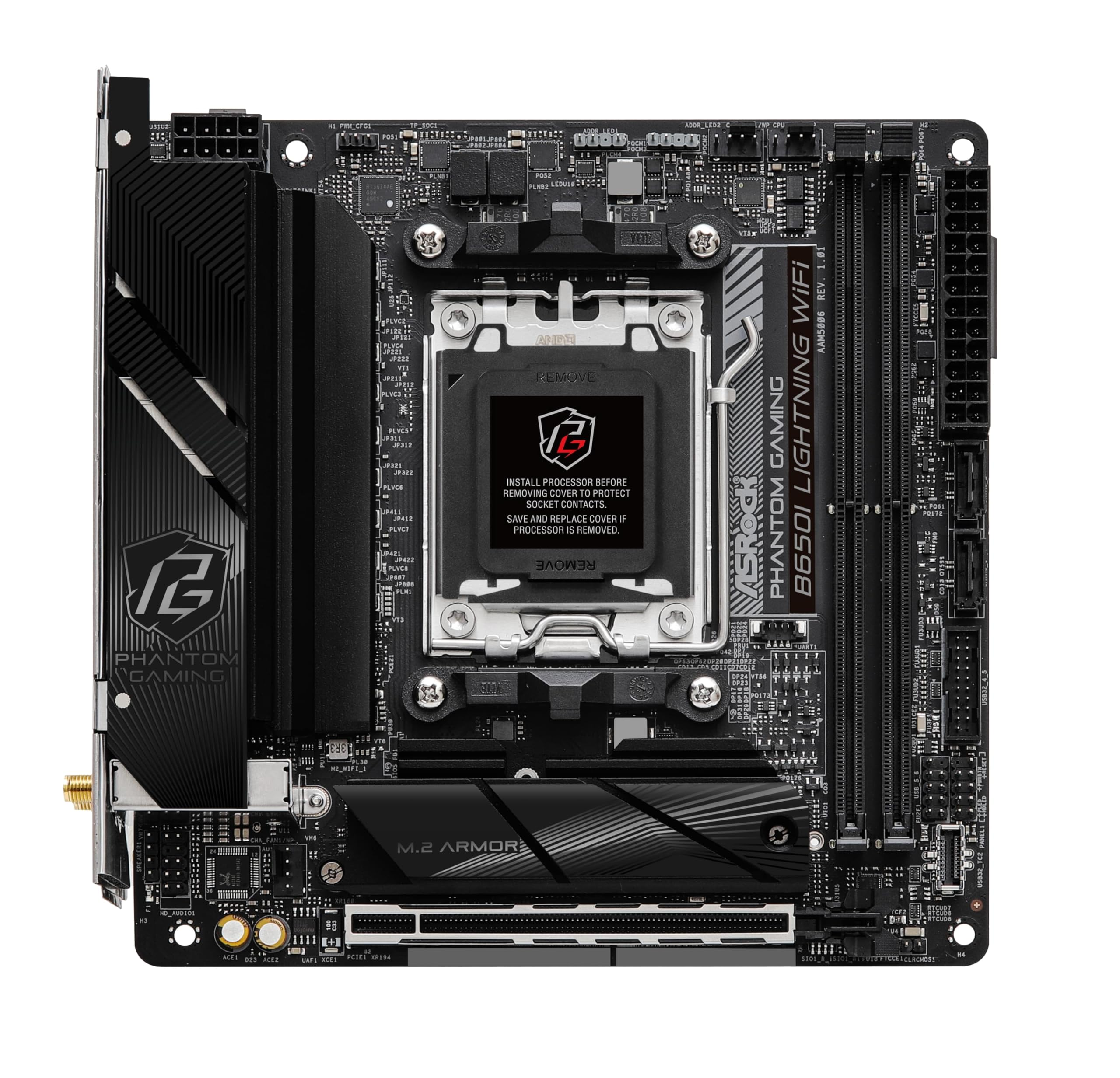 Foto 3 pulgar | Placa Madre Asrock B650i Lightning Wifi 6e Amd Ryzen B650 - Venta Internacional.
