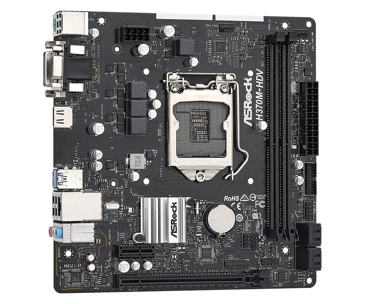 Foto 4 | Placa Madre Asrock H370m-hdv Lga1151/ Intel H370/ Ddr4 - Venta Internacional.
