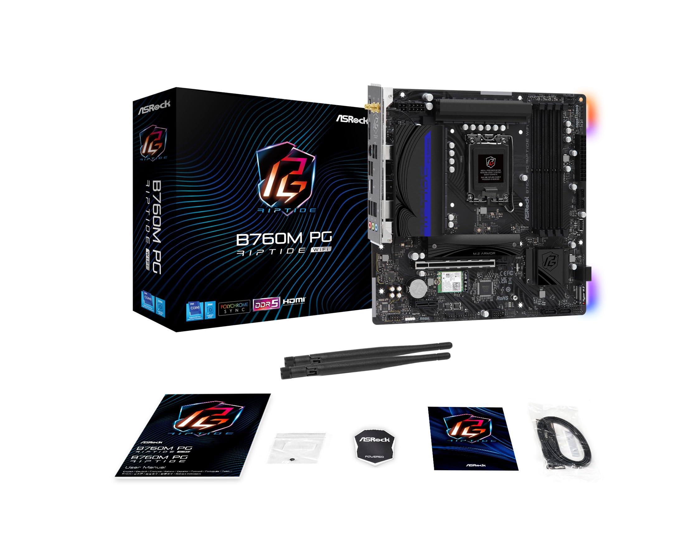 Foto 3 pulgar | Placa Madre Asrock B760m Pg Riptide Wifi Para Intel Core - Venta Internacional.