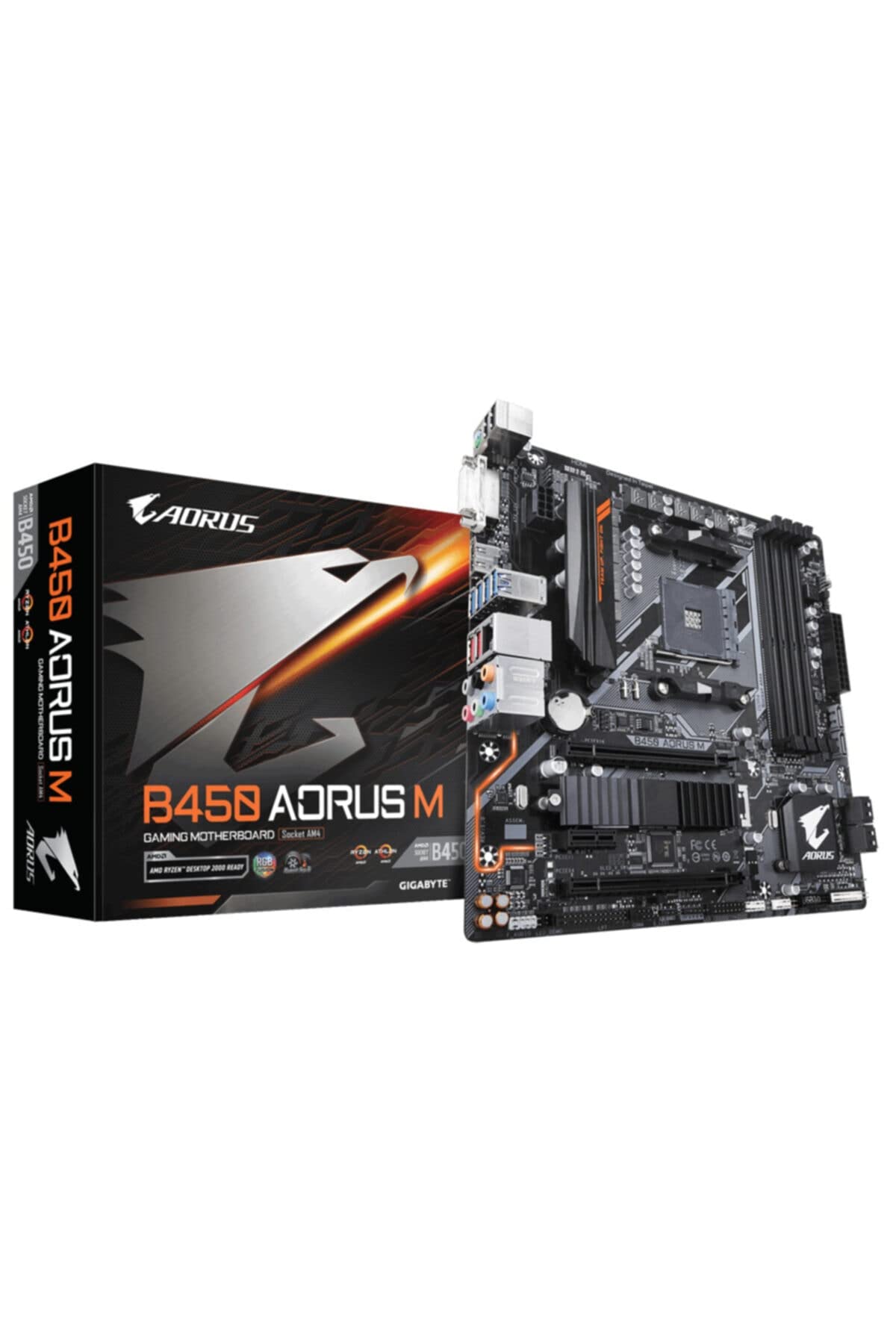 Foto 2 pulgar | Placa Base Gigabyte Aorus B450 Aorus M Socket Am4 Micro Atx - Venta Internacional.