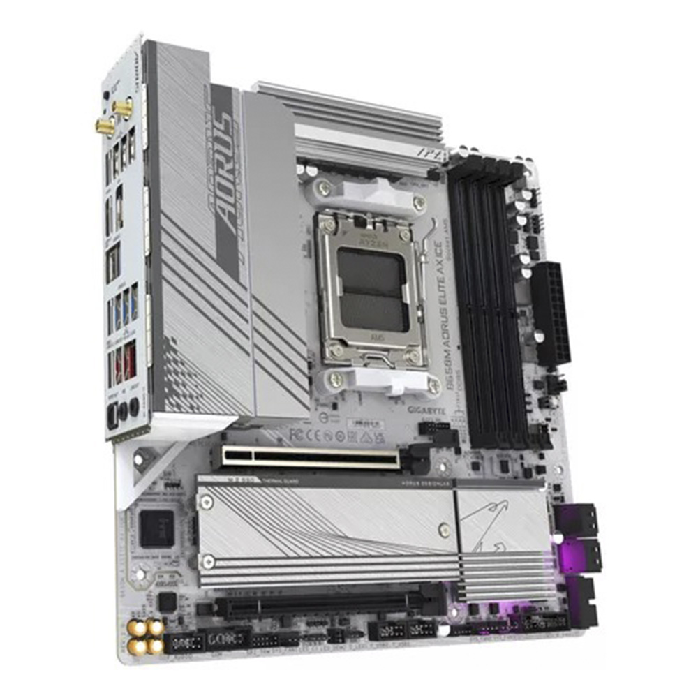 Foto 4 pulgar | Mb Gigabyte B650m Aorus Elite Ax Ice Ryzen Am5 Ddr5 256gb Hdmi B650 V2