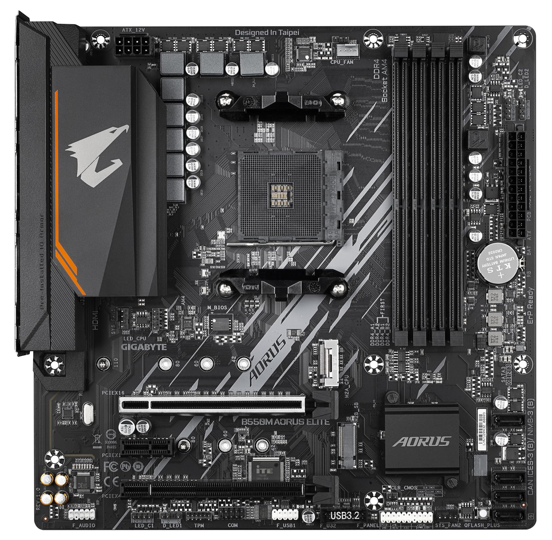 Foto 3 pulgar | Placa Madre Gigabyte Amd B550 Aorus Elite Micro Atx Ddr4 - Venta Internacional